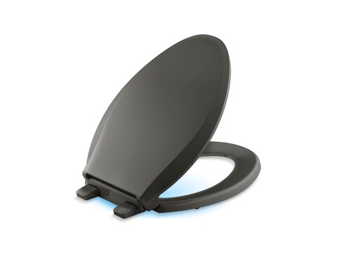 KOHLER CACHET&Acirc;&reg; NIGHTLIGHT RL QC EB TOILET SEAT, Ready Latch, Elongated, THUNDER GREY