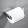 JunSun Rectangular Toilet Paper Holder Stainless Steel Contemporary Tissue Holder Mirror Polished Modern Paper Towel Roll Holder Toilet Roll Holder Bathroom Accessories Wall Mounted Polished Chrome