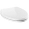 Delta Faucet Wycliffe Slow Close Elongated Toilet Seat with Non-Slip Seat Bumpers, Soft Close Toilet Seat Elongated, Toilet Seat Slow Close, White 811901-WH