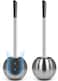 Toilet Brush and Holder 2 Pack, 304 Stainless Steel Toilet Brush with Extended and Durable Comfortable Brush Handle, Toilet Bowl Brush for Bathroom Toilet - Ergonomic, Pratical Durable