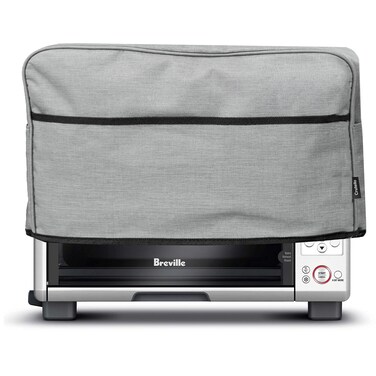 Crutello 4 Slice Toaster Oven Cover with Storage Pockets - Small Appliance Dust Covers, High Quality 4 Slice Toaster Cover, Toaster Oven Dust Covers For Kitchen Appliances