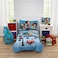 Disney Toy Story It's Play Time Blue, Green, Red, and Yellow, Woody and Buzz 4 Piece Toddler Bed Set - Comforter, Fitted Bottom Sheet, Flat Top Sheet, and Reversible Pillowcase