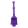 JS Jackson Supplies Professional Bellows Accordion Toilet Plunger, Thrust Plunge Removes Heavy Duty Clogs from Clogged Bathroom Toilets, Power Plungers, Jackson Parent (Purple)