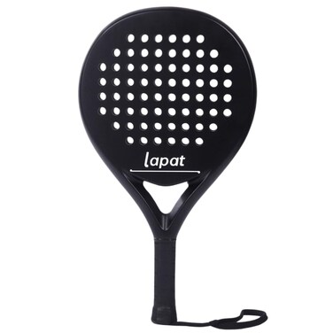 LAPAT Padel Racket with Cover Bag - Carbon Surface with EVA Memory Foam- POP Paddle Tennis Racquets Lightweight (Full Black) POP Tennis