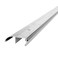 M-D Building Products 08631 3-3/8 in. x 1 in. x 36 in. Silver Aluminum and Vinyl High-Profile Outswing Door Threshold