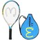 insum 23'' Junior Tennis Racket for Kids Aged 6-8 Y with Strap Bag Tennis Racquet (23inch-Blue-Green)