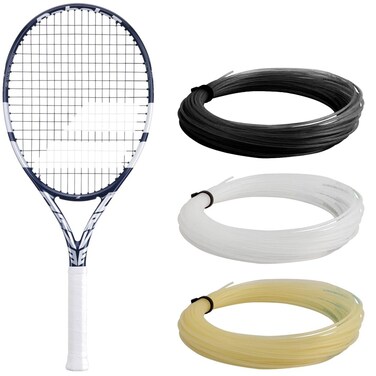 Babolat Evo Drive 115 Wimbledon Pre-Strung Tennis Racquet (Grey/White) (4 1/8" Grip)