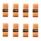 CJTTDACE Tennis Racket Grip Tape,8PCS Non-Slip Tennis Overgrip, Absorbs Sweat Tennis Grip, Racket Handle Wrap for Badminton,Fishing, Bicycle, Pickleball, Orange