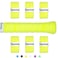 Tannius Tennis Racket Grip Tape, 6 Pack Tacky Tennis Grips, Absorbent and Enhanced Tennis Racquet Overgrip (6-Pack Yellow)