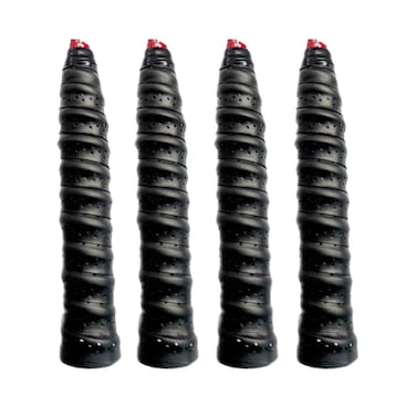 N-KONGJIAN 4PCS Tennis/Badminton Racket Grips, Badminton Hand Glue Outdoor Anti-Slip Badminton Tennis Racket Handle Grip Bands Tape, Wrap Your Racquet for High Performance &iuml;&frac14;&circ;Black&iuml;&frac14;&permil;
