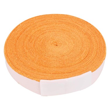 Milltrip Tennis Racket Grip Tape, 10 M Polyester Fiber Sweat Absorption Anti-Skid Badminton Racket Grip Tape Breathable Soft Hand Feeling Tennis Bat Sweatband Wraps(Orange)