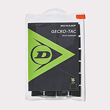Dunlop Sports Gecko Tac Tennis Overgrip, 12-Grip Pack, Black