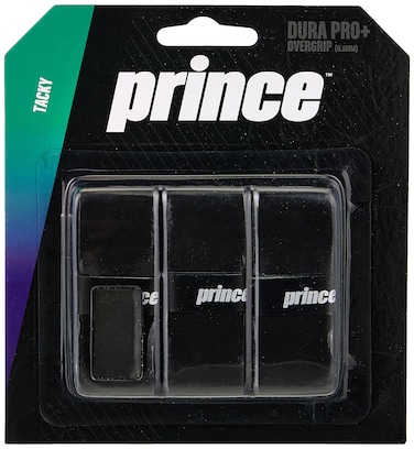Prince Overgrip Dura Pro Plus Set of 3 Grips, Overgrip Dura Pro Plus 3er, Black, Standard