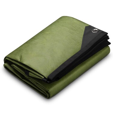 Arcturus XL Heavy Duty Survival Blanket &acirc;&euro;&ldquo; Insulated Reflective Thermal Camping Tarp - 8.5 FT x 12 FT (Olive Green)