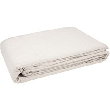 Premium Cotton Canvas Drop Cloth - 8 oz, 4x5 ft - Perfect for Painting, Furniture &amp; Floor Protection 4x5 (4x5)