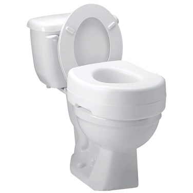 Carex Toilet Seat Riser - Adds 5.5 Inch of Toilet Height - Raised Toilet Seat with 300 Pound Weight Capacity, Slip-Resistant, Toilet Riser, Elevated Toilet Seat