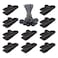 Tarp Clips Heavy Duty Lock Grip and Ball Bungee Cords, 20 Pack Tarp Clamp Heavy Duty Fasteners Clips 6 inches Bungee Balls for Pool Awning Cover Car Cover Camping Outdoor Caravan Canopies