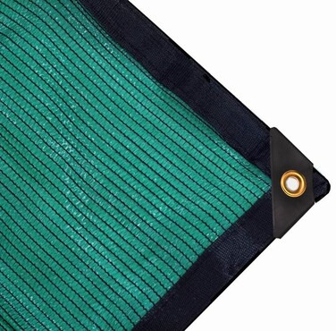 70% Green Shade Cloth with Grommets, Premium Heavy Duty Mesh,Shading Antifreezing for Plants Cover, Barns Kennel,Patio,Tomatoes (12ft X 12ft)