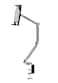 Rotatable Holder Stand Tablet Holder Multi-Angle Design Phone Clip Swivel Mount Desktop Aluminum Alloy Cantilever Bed Desk Home Live Folding Bracket Compatible with 4"-13" Phone Tablet (Gray)