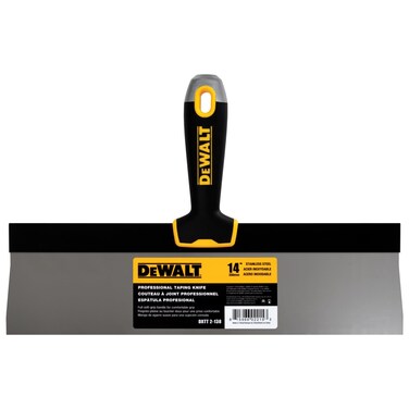 DEWALT 14" Taping Knife   Stainless Steel w/Soft Grip Handle   DXTT-2-138
