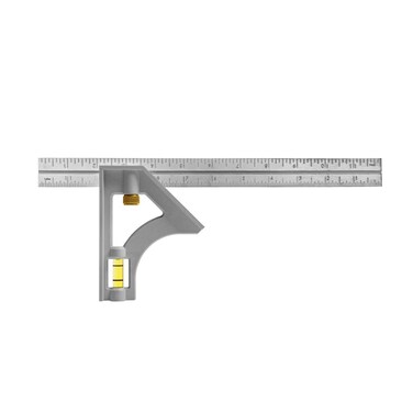 Johnson Level &amp; Tool 415 Structo-Cast Combination Square, 12", Silver, 1 Square