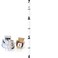 Height Chart (White) for Surveillance of Home Office Bank Security. Made in USA.