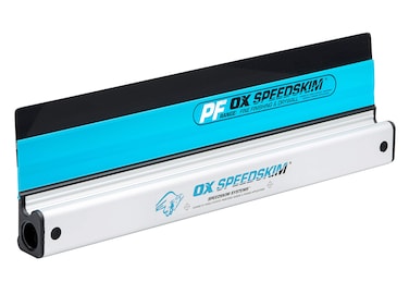 OX TOOLS Pro Series PF QuickSkim Plaster Skimming Blade - 17-5/7 Inch   Semi-Flexible Thin Plastic Blade &amp; Extruded Aluminium Handle