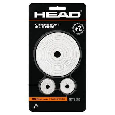 HEAD Xtreme Soft Racquet Overgrip - Tennis Racket Grip Tape - 12-Pack, White