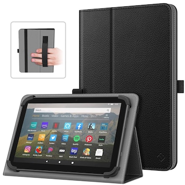 Fintie Universal Case for 7-8 Inch Tablet eReader - Folio Protective Cover Book Style Premium PU Leather Cover with Hand Strap Pen Holder for 7", 7.9", 8&acirc;&euro; Tablet eReader