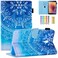 Dteck Case for Samsung Galaxy Tab A Tablet (8 Inch, 2017 Release, Model Number SM-T380 /SM-T385), Smart Stand Wallet Leather Protective Slim Cute Cover with Auto Sleep Wake/Stylus Pen, Blue Mandala
