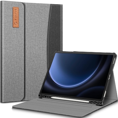 Fintie Case for Samsung Galaxy Tab S9 FE 5G 10.9 Inch/Galaxy Tab S9 11 Inch 2023 with Built-in S Pen Holder, Multiple Angle Portfolio Business Cover with Pocket Auto Sleep/Wake, Gray
