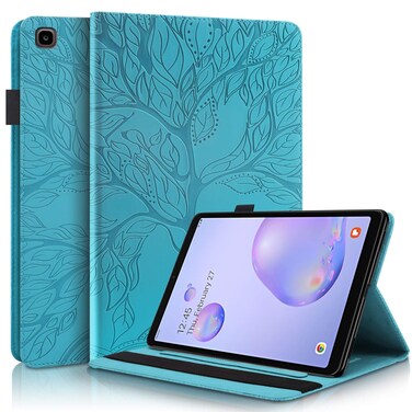 Pefcase Samsung Galaxy Tab A 8.4 inch 2020 Case SM-T307 PU Leather Folio Stand Cover Lightweight Flip Wallet Case Shell with Pencil Holder Card Pocket for Galaxy Tab A 8.4 Tablet 2020 - Turquoise