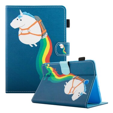 Dteck Case for Samsung Galaxy Tab S2 8.0", PU Leather Protective Wallet Case Card Slots Stand Folio Case Cover with Auto Sleep/Wake for Galaxy Tab S2 Tablet 8.0 inch SM-T710 T715 T713,Unicorn