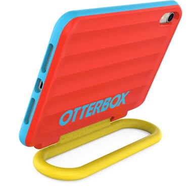 OtterBox Made for Kids Case for iPad Mini (A17) and iPad Mini (6th gen) - Hearts and Crafts (Red), Easy Installation and Removal, Grab and Go Handle, Easy Cleaning, Durable