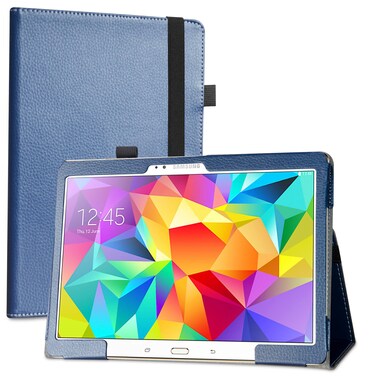 Samsung Galaxy Tab S 10.5 Case,LiuShan PU Leather Slim Folding Stand Cover for Samsung Galaxy Tab S 10.5 Inch (SM-T800 SM-T805) Android Tablet,Blue