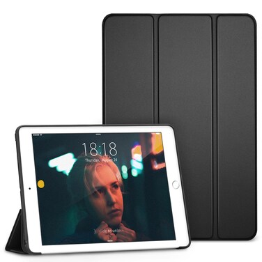 DTTO Case for iPad Mini 4,(Not Compatible with Mini 5th Generation 2019) Ultra Slim Lightweight Smart Case Trifold Stand with Flexible Soft TPU Back Cover for iPad mini4[Auto Sleep/Wake],Black