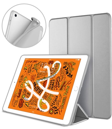 DTTO for iPad Mini 5th Generation 2019 Case, [Gentle Series] Smart Cover Trifold Stand Soft Back Cover for iPad Mini 5th Gen 2019/iPad Mini 4 2015 [Auto Sleep/Wake], Space Grey