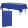 Dark Blue Vinyl Tablecloths - 54 In. x 108 In. - Pack Of 1 Rectangle Tablecloth - Dark Blue Flannel Backed Vinyl Tablecloths For Rectangle Tables - Plastic Table Cloths - Flannel Backing - Waterproof