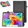 Samsung Tab S 10.5 T800 Case,Bige PU Leather Folio 2-Folding Stand Cover for 10.5" Samsung Galaxy Tab S 10.5 Sm-t800 Sm-t801 Sm-t805 t807 Tablet,Black