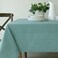 Benson Mills Cameron Textured Fabric Table Cloth, for Everyday Home Dining, Parties, Weddings &amp; Spring Holiday Tablecloths (60" x 84" Rectangular, Nile Blue)
