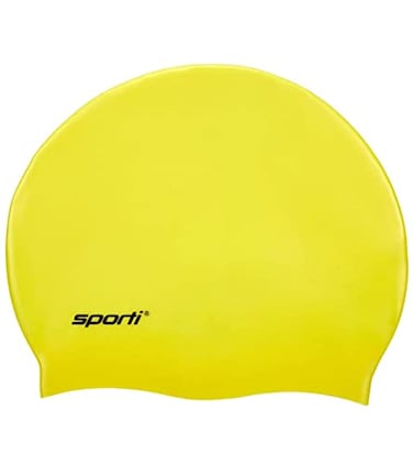Sporti Silicone Swim Cap - Yellow