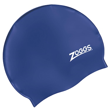 Zoggs Unisex's Silicone Swimming Cap, Navy, One Size