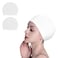 White Swim Cap White Swimming Cap Silicone Swim Cap for Men Women Boys Girls Youth 2Pcs