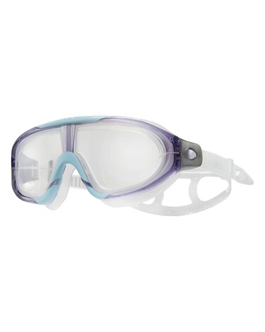 TYR Orion Swim Mask Adult Fit, Clear/purple/blue, one size