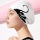 Swim Cap for Women Silicone White Swim Cap for Women Adult Swimming Cap for Long and Short Hair