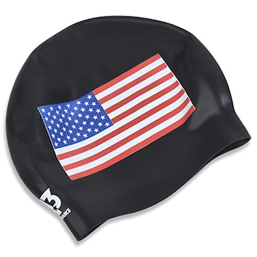 A3 Performance USA Swim Cap Women Adult   Non-Wrinkle &amp; Premium Silicone Material   Durable &amp; Comfortable Swimming Caps for Men   Ideal for Competitive and Recreational Swimmers