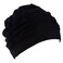 LEFV Swimming Cap Long Hair Swim Hat Elastic Cloth Caps Non-Waterproof (Black 1)