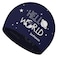 Jonhasoo Silicone Swim Cap for Women&amp;Men, Adult Swimming Caps (Hello World-Navy)