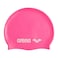 Arena Classic Unisex Soft Silicone Swim Cap for Women and Men, Intensive Training and Racing Comfortable Non-Slip Long Hair Swimming Hat, Bright Pink