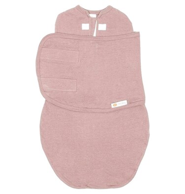 emb&Atilde;&copy; 2-Way Starter Baby Swaddle, 6-14 lbs, Newborn Swaddle Sack 0-3 Months, Zip &amp; Velcro Swaddle 0-3 Months Baby Swaddles Wrap, Hip Healthy, Infant Swaddle - Guava